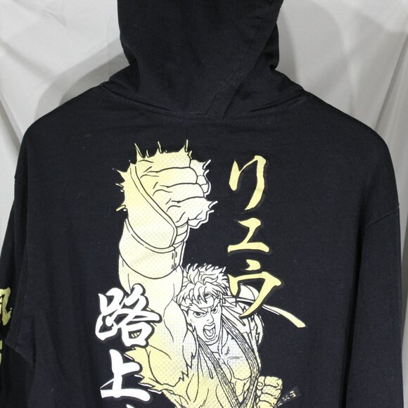 Street Fighter Sweatshirt Ryu Graphic Hoodie Double Sided Gaming - Size XL - Picture 3 of 9